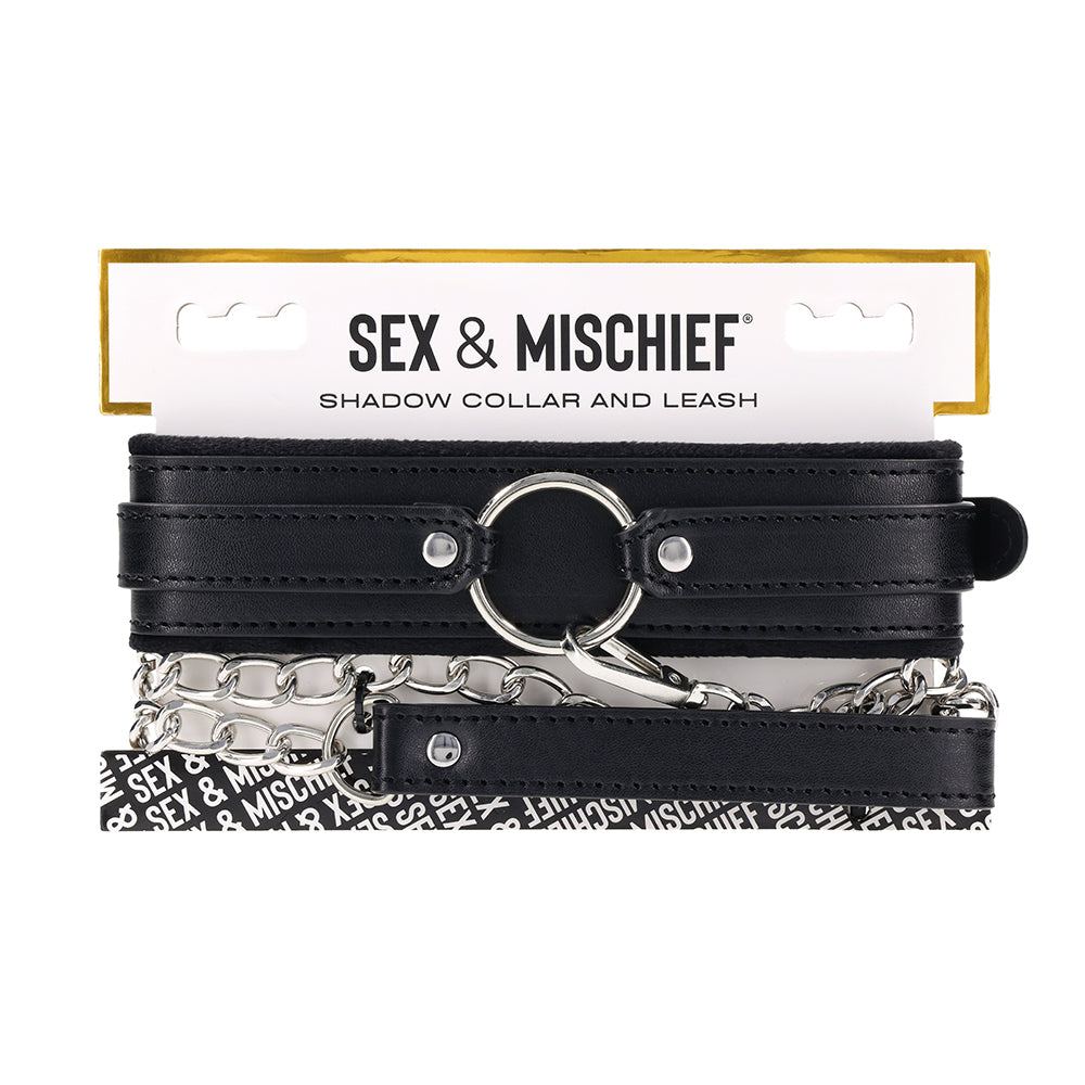 SS S&M Shadow Collar and Leash Set